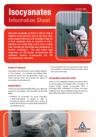 Isocyanates Information Sheet front page preview
              